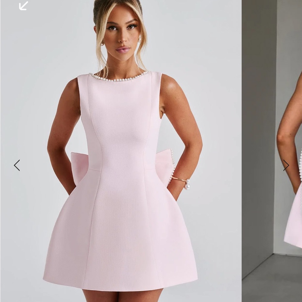 Elegant Pink Mini Dress